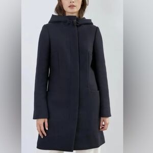 Babaton Pearce Navy Coat Wool
